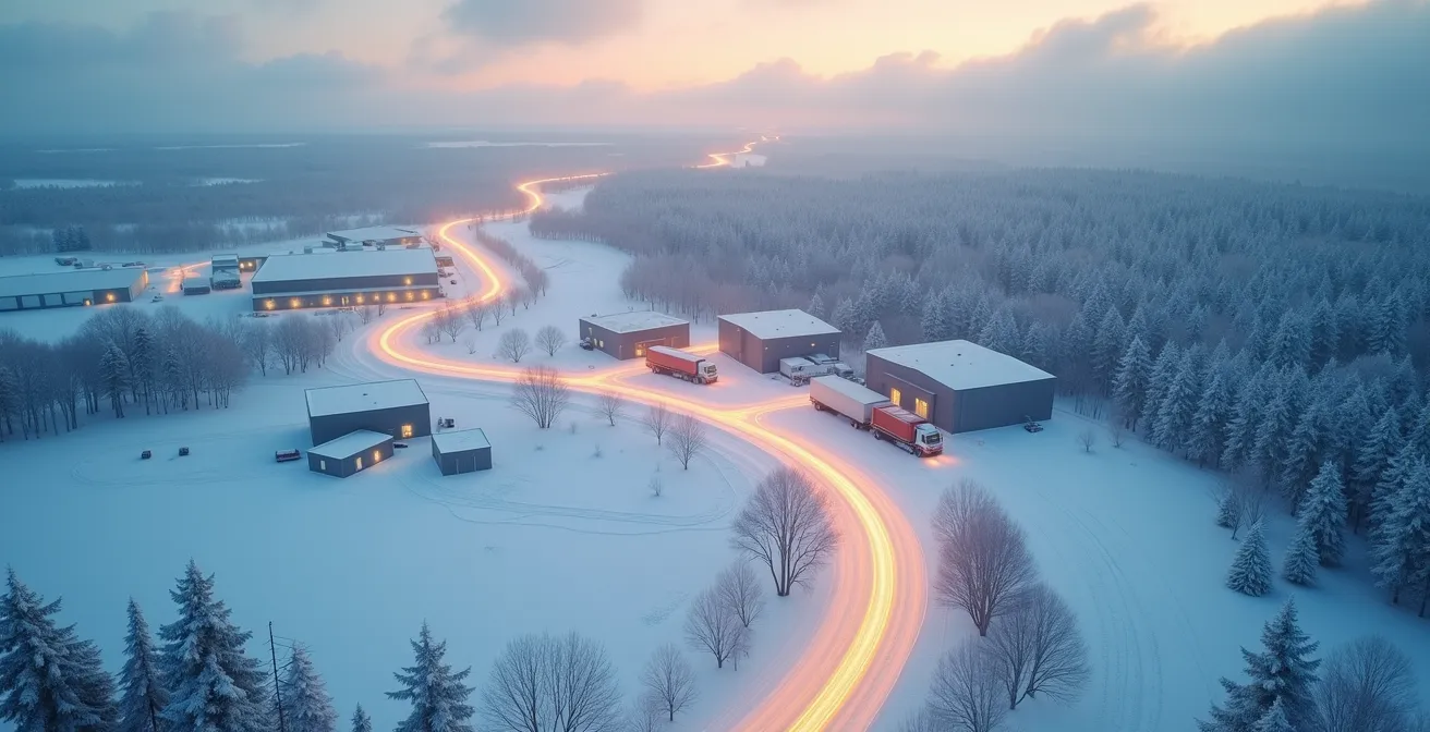 Parcours complexe d'une pièce de rechange depuis l'entrepôt américain jusqu'au technicien québécois