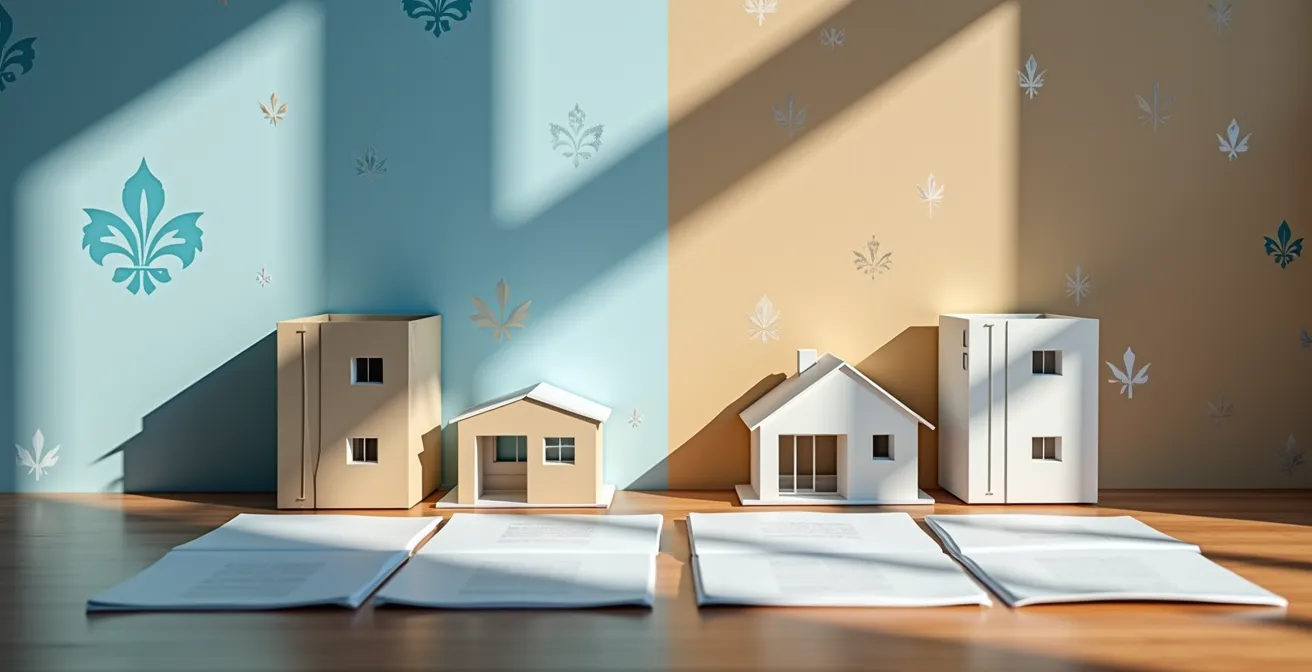 Schéma comparatif des étapes pour obtenir les subventions québécoise et fédérale pour thermopompe