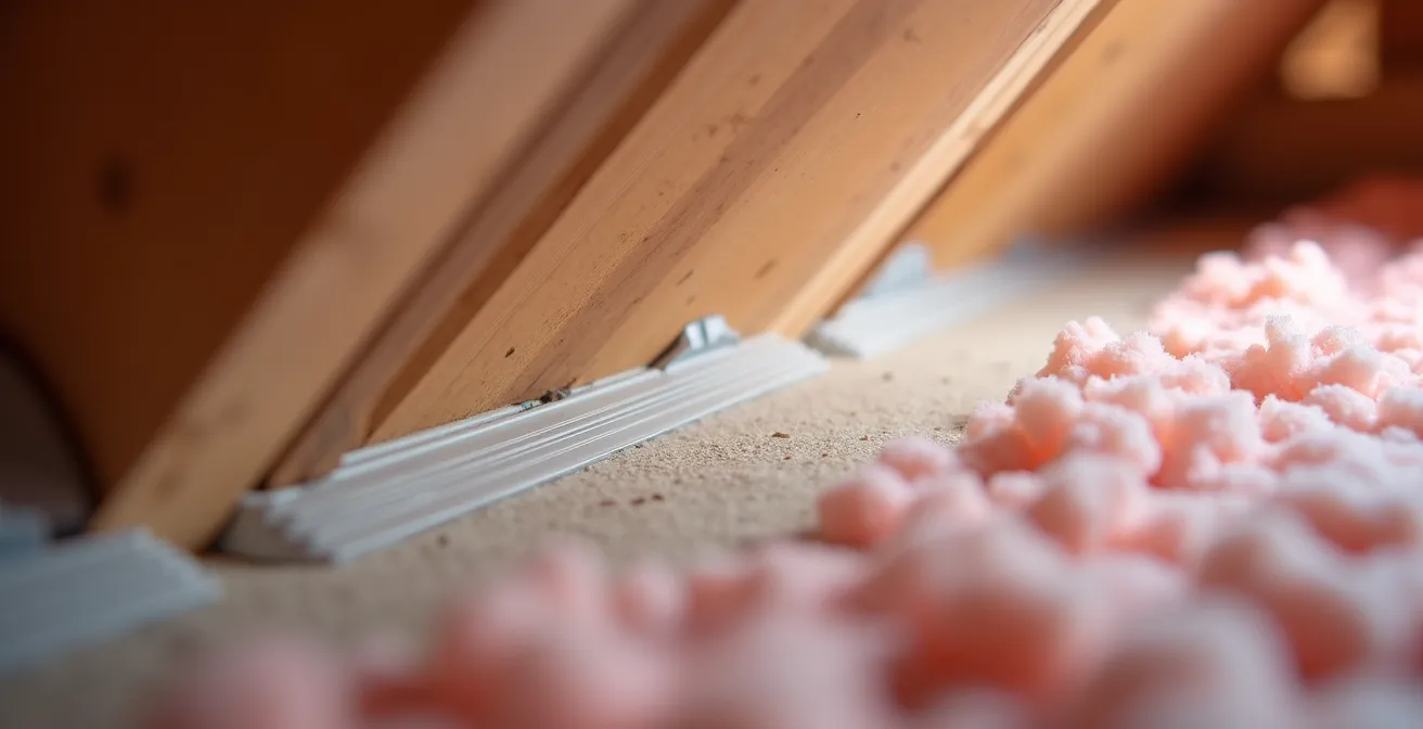 Installation de déflecteurs de ventilation dans un entretoit québécois