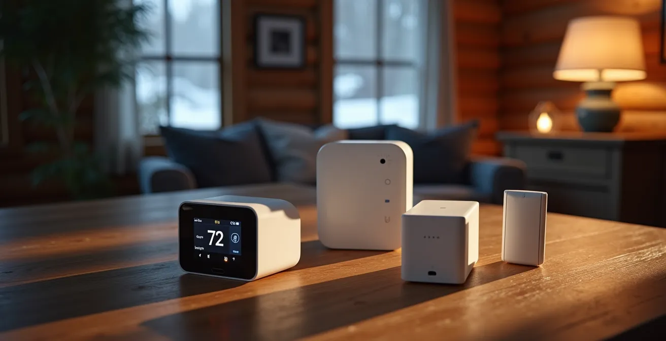 Hub domotique local avec système de backup pour protection hivernale