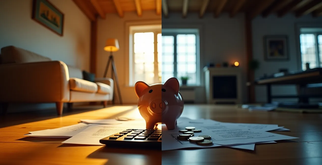 Illustration montrant les conséquences financières d'une installation de chauffage non conforme